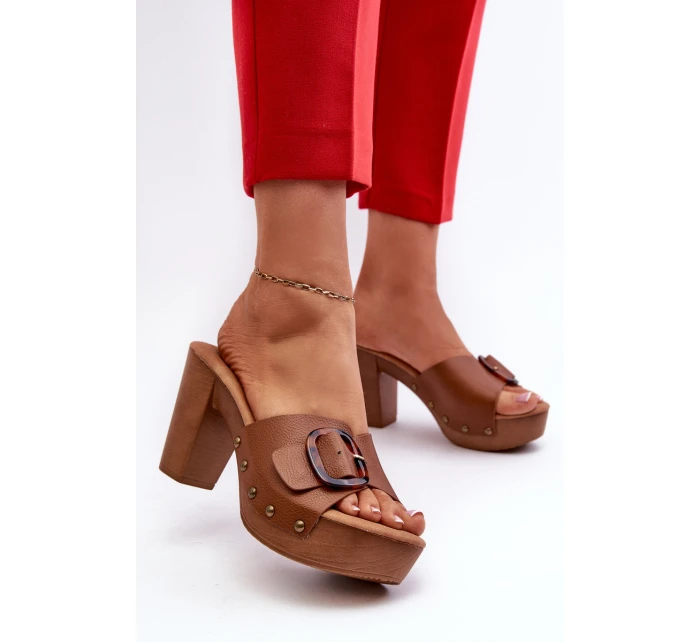 Dámské sandály s hnědé model 21661240 - EVENTO Dámské sandály s hnědé model 21661240 - EVENTO