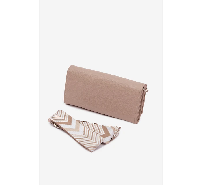 Peněženka Kabelka 2v1 S Páskem Béžová Suzette