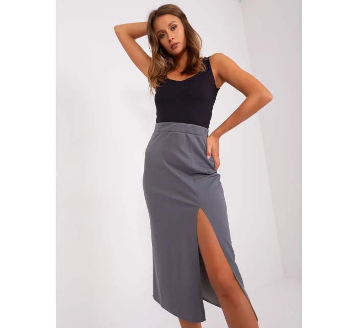 Sukně LK SD 509445.72P tmavě šedá