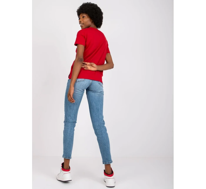 Tričko TW TS 1004.24x tmavě červená