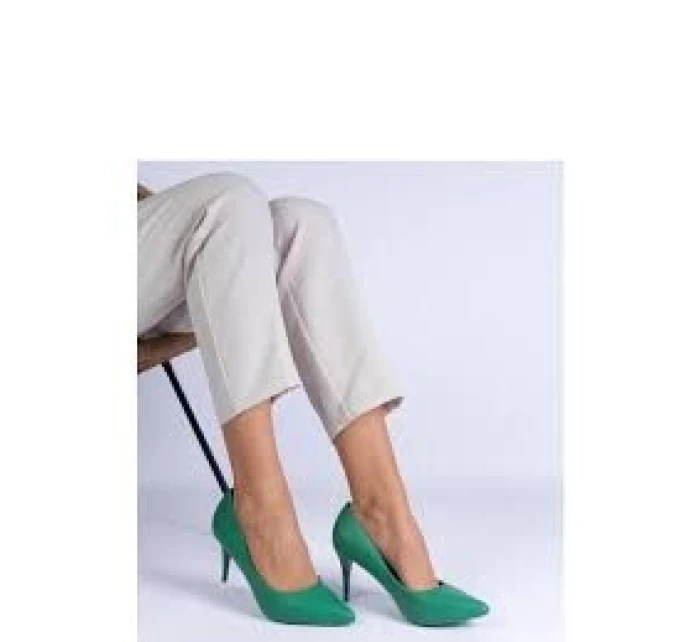 Dámské lodičky na jehlovém podpatku Zelená model 21339192 - BELLUCCI