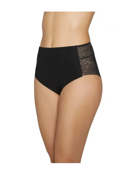 Kalhotky s vysokým pasem model 15440000 černé - Ysabel Mora