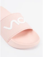 Originální dámské růžové nazouváky na plochém podpatku Originální dámské růžové nazouváky na plochém podpatku