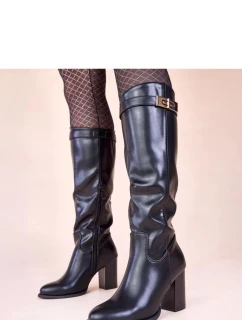 Kozačky na podpatku  model 221036 Solea