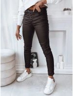 Dámské voskované kalhoty tmavě hnědé Dstreet model 21971937 - FashionStreet