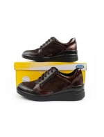 Scholl Emma Laces dámské sportovní kožené hnědé dámské platformy Scholl Emma Laces dámské sportovní kožené hnědé dámské platformy