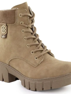 Dámské boty na klínku béžové Rieker 74532-60