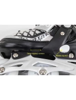 INLINE BRUSLE-KOLEČKOVÉ BRUSLE 4V1 ENERO PRO LED 30-33 ŠEDÁ