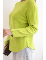 Dámský svetr z viskózy s dlouhým rukávem a kulatým výstřihem model 21270056 - K-Fashion Dámský svetr z viskózy s dlouhým rukávem a kulatým výstřihem model 21270056 - K-Fashion