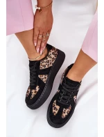 Dámské Tenisky S Vzorem Na Platformě Černé model 21689453 - Boto Dámské Tenisky S Vzorem Na Platformě Černé model 21689453 - Boto