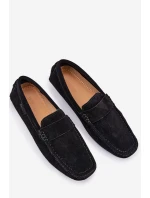 Semišové Pánské Mokasíny Big Star RR174049 Černé