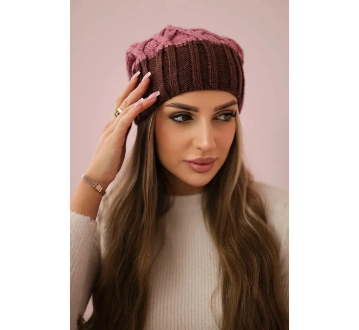 Milano fleecová čepice K203 tmavě model 18749967 - K-Fashion Milano fleecová čepice K203 tmavě model 18749967 - K-Fashion