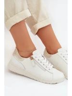 Kožené dámské polobotky se zipem Bíloblaté Dorothea Kožené dámské polobotky se zipem Bíloblaté Dorothea