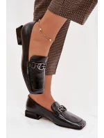 Kožené dámské mokasíny s ozdobným detailem model 22031822 Béžové - D&A