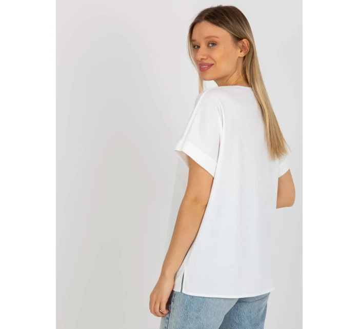 Dámská halenka LK BZ model 18309982 ecru - FPrice Dámská halenka LK BZ model 18309982 ecru - FPrice