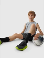 Chlapecké sportovní rychleschnoucí šortky 4F - černé Chlapecké sportovní rychleschnoucí šortky 4F - černé