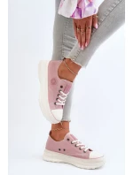 Dámské tenisky na masivní podrážce Big Star Pink Dámské tenisky na masivní podrážce Big Star Pink