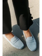 Dámské mokasíny z broušené kůže Big Star – modré Dámské mokasíny z broušené kůže Big Star – modré