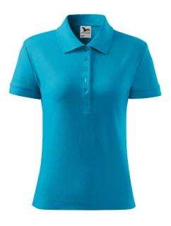 Cotton polokošile dámská tyrkysová