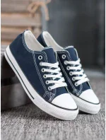 Trendy dámské modré tenisky bez podpatku Trendy dámské modré tenisky bez podpatku
