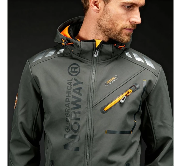 Geographical Norway Softshellová bunda Royaute DB 068 M WY8027H/GN/Dark Grey / Orange