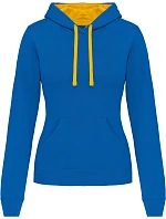 Kariban K 465 Dámská mikina s kontrastní kapucí 20.K465 light royal blue/yellow Kariban K 465 Dámská mikina s kontrastní kapucí 20.K465 light royal blue/yellow