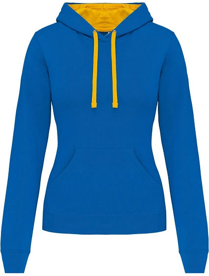 Kariban K 465 Dámská mikina s kontrastní kapucí 20.K465 light royal blue/yellow Kariban K 465 Dámská mikina s kontrastní kapucí 20.K465 light royal blue/yellow