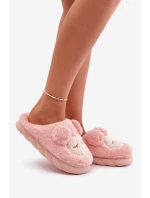 Teplé kožené pantofle dámské růžové Jozelinetta Teplé kožené pantofle dámské růžové Jozelinetta