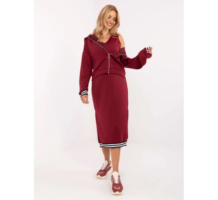 Komplet IT KMPL model 21302309 bordowy - FPrice Komplet IT KMPL model 21302309 bordowy - FPrice