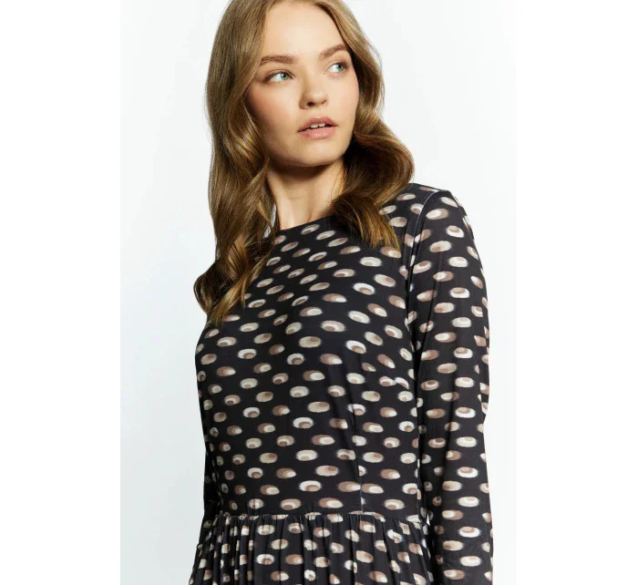 Elegantní dámské šaty model 19381686 černé Monnari - BeWear