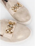 Exkluzívní zlaté dámské mokasíny platforma Exkluzívní zlaté dámské mokasíny platforma