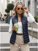 Dámská tmavě modrá vesta Dstreet model 21964301 - FashionStreet Dámská tmavě modrá vesta Dstreet model 21964301 - FashionStreet