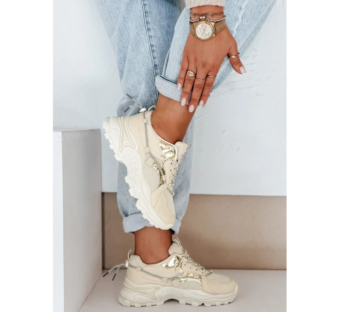 FashionStreet béžové dámské tenisky ZY1011