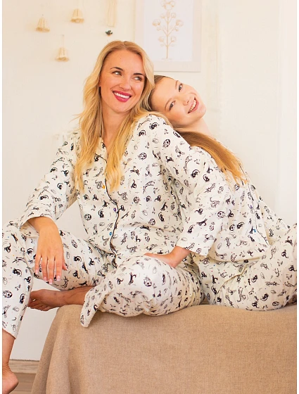 Pyžamo Key LNS 921 B26, dlouhé rukávy, velikosti XS–XL, zapínací Pyžamo Key LNS 921 B26, dlouhé rukávy, velikosti XS–XL, zapínací
