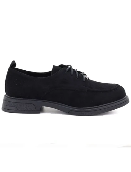 Dámské černé semišové polobotky model 22343124 - VINCEZA
