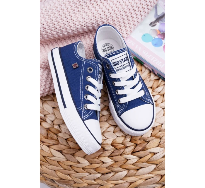 Dětská Obuv Tenisky Big Star FF374202 Tmavě Modré