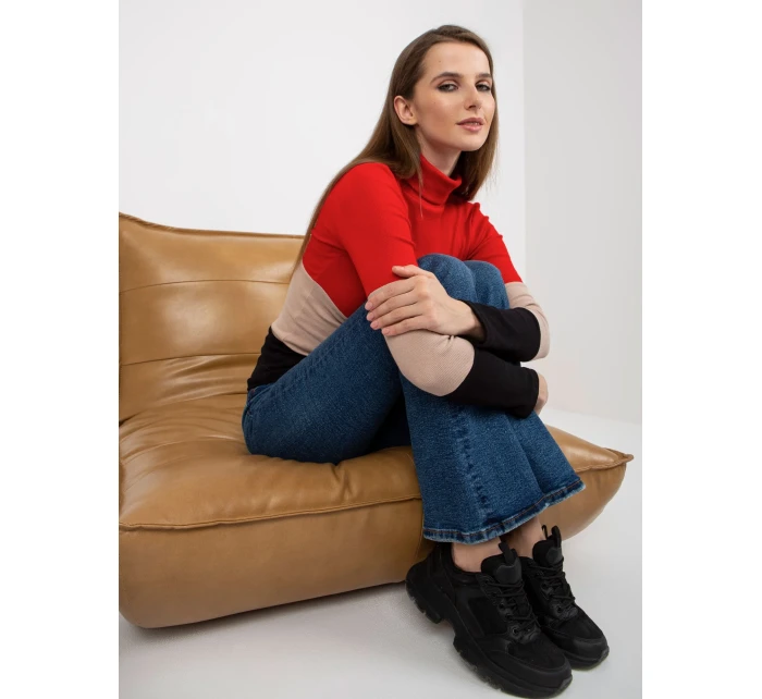 Dámská halenka RV BZ 8465 1.35P červená - FPrice