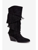 Kozačky na podpatku  model 217822 Step in style