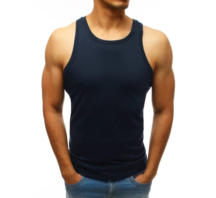 Pánské tílko bez potisku tmavě modré Dstreet model 21962191 - FashionStreet