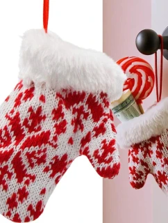 DÁRKOVÁ VISAČKA 12CM BÍLÁ