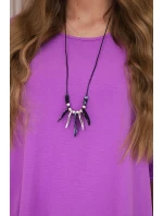 Sada halenky + kalhot s přívěskem fialka Sada halenky + kalhot s přívěskem fialka