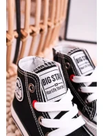 Dětské Tenisky Vysoké Se Zipem BIG STAR HH374188 Černé