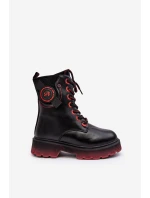 Dětské zateplené Traperky Botky černé Askya Dětské zateplené Traperky Botky černé Askya