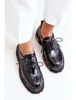 Lakované Dámské Polobotky Na Černé Artiker model 21672041 - Boto