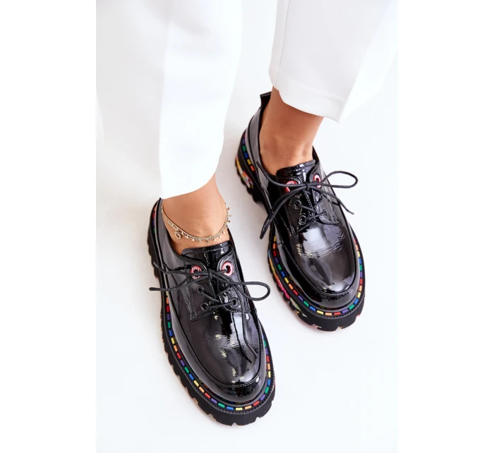 Lakované Dámské Polobotky Na Černé Artiker model 21672041 - Boto