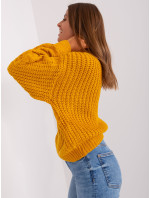 Sweter AT SW 2350.91P ciemny żółty