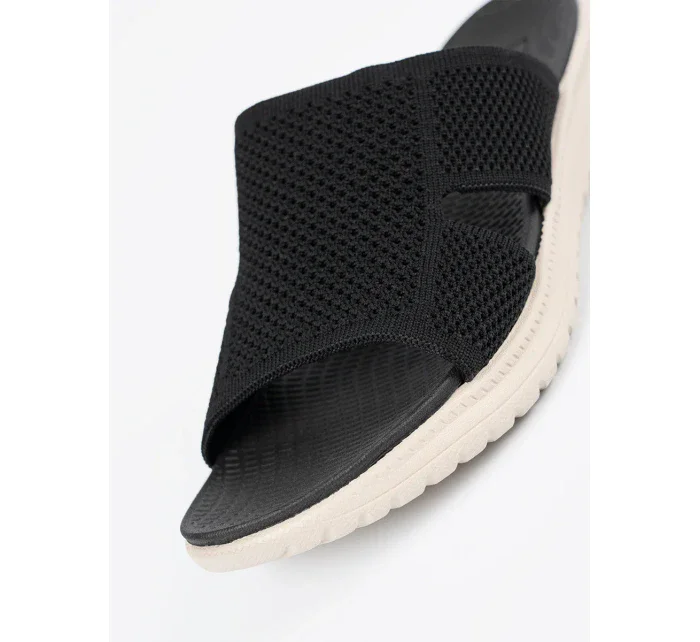 Pohodlné nazouváky dámské černé platforma Pohodlné nazouváky dámské černé platforma