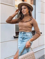 Dámský svetr NOAH hnědý Dstreet model 21964188 - FashionStreet