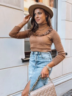 Dámský svetr NOAH hnědý FashionStreet MY1409