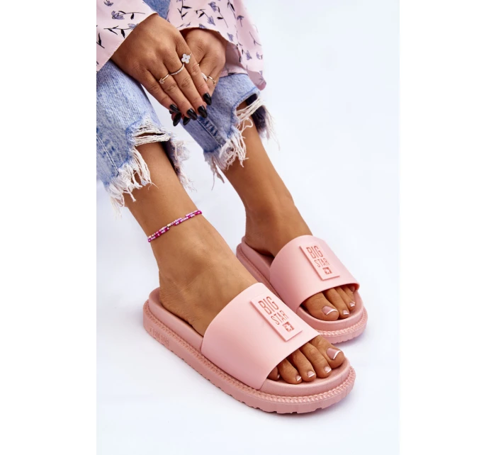 Dámské pantofle Big Star LL274425 Světle růžové Dámské pantofle Big Star LL274425 Světle růžové